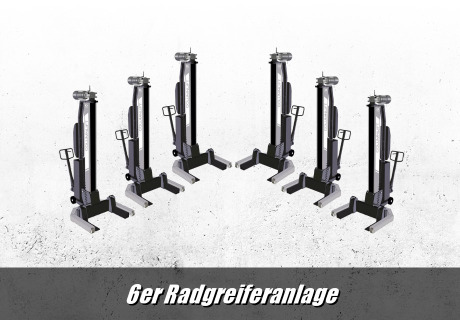 6 Säulen Radgreifer Anlage